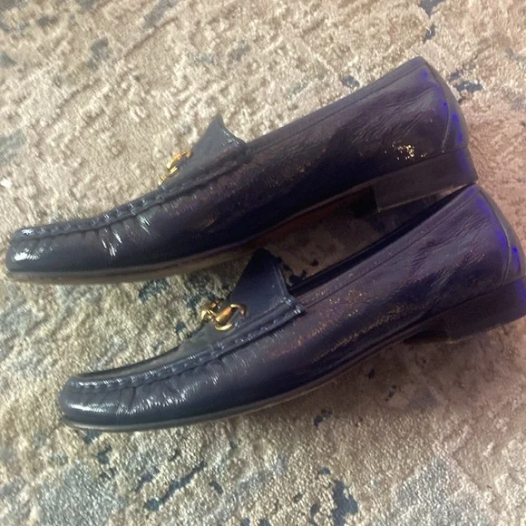 Gucci dress shoes blue 41 1/2 Loafers